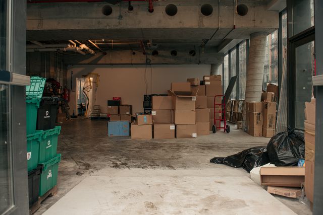 Inside the Gopuff delivery warehouse on the LES.